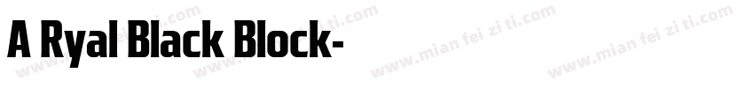 A Ryal Black Block字体转换